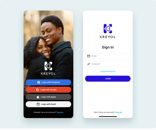 Application Interface Feature Screen 1